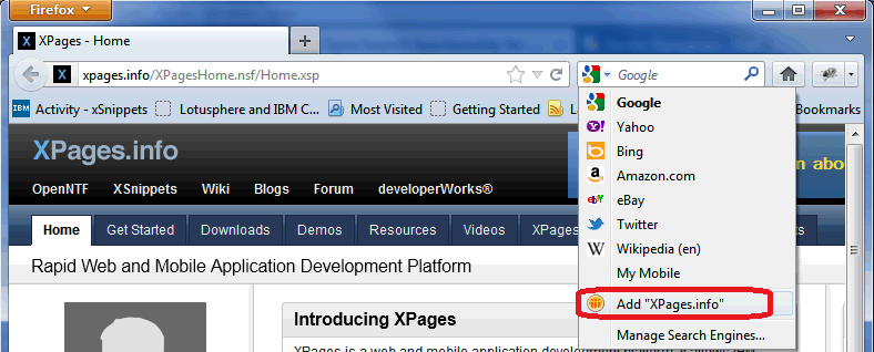 Image:OpenSearch functionality for XPages.info...