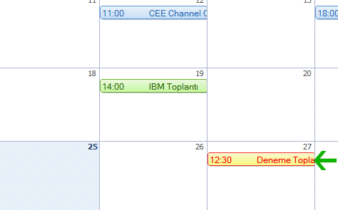 Image:Lotus Notes 8.5.1 ile Gelen Devrimsel Takvim Paylaşımı