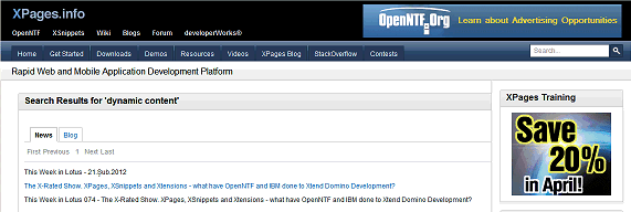 Image:OpenSearch functionality for XPages.info...